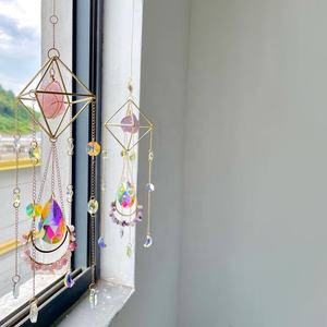 Colgante de Cristal de Cuarzo Natural, Atrapasol de Vidrio Teñido, Cristal Curativo para Colgar en Ventanas - Product Image 4