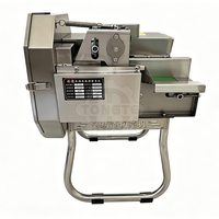Multifunktionale Gemüseschneidemaschine Kommerzieller Blattgemüseschneider Automatischer Frühlingszwiebel- und Lauchzerkleinerer für Restaurants