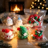 Meilleures ventes : Jouet à presser de Noël Sobeno en TPR, 5 cm, anti-stress, à rebond lent, sensoriel, pour les plus de 14 ans, idéal comme cadeau