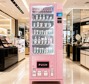 Máquina Expendedora de Maquillaje Pequeña Rosa Personalizada en Oferta, con <span class=keywords><strong>Google</strong></span> Pay, Apple Pay y Pago con Tarjeta de Crédito - Product Image 1