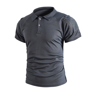 เสื้อโปโลแขนสั้น DF628 โพลีเอสเตอร์ แห้งเร็ว ปกคอปกธรรมดา คุณภาพสูง ปี 2023 เสื้อโปโลผู้ชายสำหรับกิจกรรมกลางแจ้ง - Product Image 5