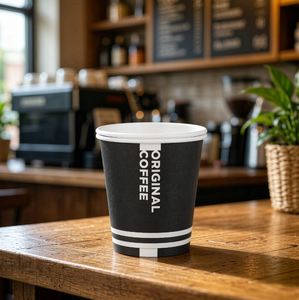 Gobelets à café personnalisés en carton blanc de 6 oz, pour boissons chaudes à emporter, avec logo de l'entreprise, fournitures pour les cafés - Product Image 4