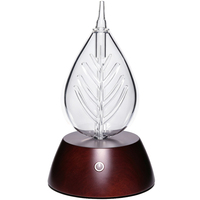 Diffuseur de parfum d'aromathérapie à atomisation biphasique, en bois et verre, avec brume froide pour huiles essentielles, design sapin de Noël
