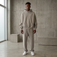 Lianao 2026 – Ensemble Essentiel Sweat à Capuche et Pantalon de Survêtement à Revers en Coton Unisexe avec Logo ESS – Prix de Gros SS22
