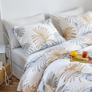 Housse de <span class=keywords><strong>couette</strong></span> imprimée personnalisée drap de lit tissu microfibre drap de lit ensemble de literie - Product Image 1