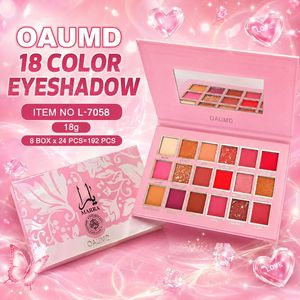 Paleta <span class=keywords><strong>de</strong></span> Sombras <span class=keywords><strong>de</strong></span> Ojos SHEGIVM MARRA <span class=keywords><strong>de</strong></span> 18 Colores, Mate, Brillante, con Estuche Floral Rosa, Alta Pigmentación, Larga Duración - Product Image 6