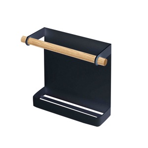 Supports magnétiques latéraux pour réfrigérateur, supports pour film alimentaire, sans perçage, multifonctionnels pour cuisine, en fer forgé, vente en gros pour fabricants - Product Image 2