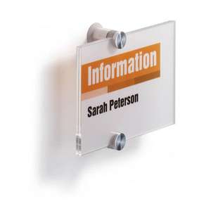 DURABLE - 4821-19 Placa exterior CRYSTAL SIGN®148x105mm-EAN 4005546403557 SEÑALIZACION Y MARCADO SUELO - Product Image 1