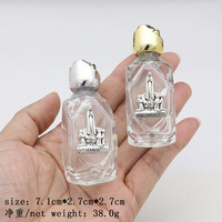 Offre Spéciale – Mini Bouteille de Lotion en Verre Trempé de 15 ml avec Statue de Fatima Gravée – Décoration de Noël Écologique pour Eau Bénite