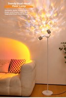 Lampu Atmosfer Ruang Tamu Lantai Kamar Tidur Net Red Sunset Broadcast Room Background Pencahayaan Sunset Canggih