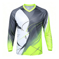 Maillot de moto personnalisé pour équipe professionnelle - Imprimé, 100 % polyester, respirant, séchage rapide, design de course unisexe pour adulte