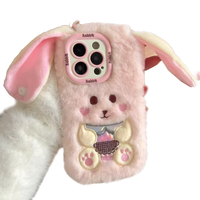 Fourrure En Peluche Cas Fuzzy Moelleux Chaud Fourrure Cheveux Couverture Souple Pour iPhone 6 7 8 11 12 13 14 15 16 Xr X Xs Plus Pro Téléphone Portable Cas