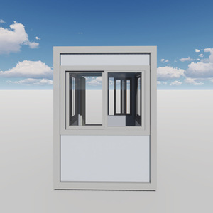 Caja de centinela prefabricada de fibra de vidrio, quiosco de cabina de seguridad para casa de Hotel al aire libre para cabina de peaje, Panel sándwich hecho para habitación - Product Image 5