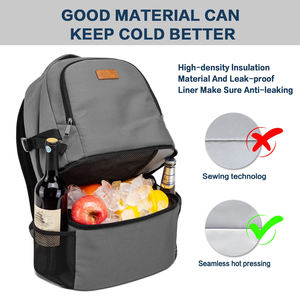 New Custom <b>Cooler</b> Backpack Insulated Leak Proof 16 <b>Cans</b> Lunch Backpack <b>Cooler</b> for Men Women Camping Soft <b>Cooler</b> Bag - Product Image 3