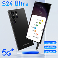 Teléfono Celular S24 Ultra al Por Mayor, Precio de Fábrica, 16GB+1TB, 7.3 Pulgadas, Desbloqueado, S-Pen, Deca Core, 4G WIFI, Android LTE, 108MP, Asequible, OEM
