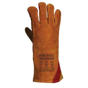 PORTWEST - A530BRRXXXL Guante marrón de soldadura reforzado-GUANTES EAN 5036108312436 - Product Image 2