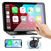 Monitor de Auto Portátil Universal con Pantalla Táctil Multimedia de 7 Pulgadas, Unidad Principal para Auto, Entretenimiento, Carplay, Navegación, MP5, Nueva Actualización