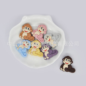 Silicone <b>Monkey</b> Teething Beads For Baby 0-24 Months Unisex Soft <b>Toy</b> Accessories - Product Image 3