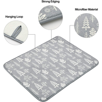 Esun Home Kitchen Tapis de séchage de la vaisselle Produit de nettoyage en microfibre absorbant pour articles ménagers