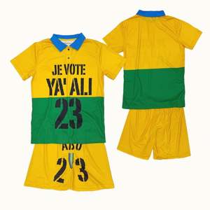 Grosir terbaru 24/25 Set sublimasi pakaian sepak bola cepat kering untuk pria kaus Jersey kustom sepak bola celana pendek kualitas tinggi - Product Image 2