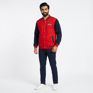 Custom Made High Quality <b>Men's</b> Leather Varsity Letterman <b>Jacket</b> College <b>Baseball</b> Bomber Chenille Embroidery Winter FINER THREADS - Product Image 1