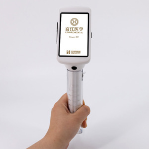 Laringoscópio de vídeo elétrico com câmera HD 5 tipos de lâminas de memória do cartão SD & Plastic Metal Material Cirúrgico Instrumento Base - Product Image 4