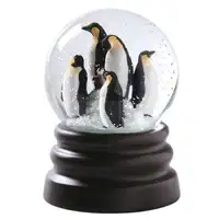 מותאם אישית שרף בעלי החיים כדור שלג פינגווין מים גלוב