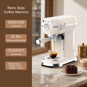 Nouvelle Arrivée Transfrontalière : Machine à Expresso Électrique Rétro 20 bars, Semi-automatique, pour Usage Domestique, Cafetière Italienne - Product Image 1