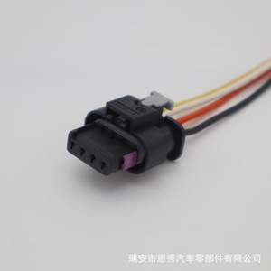 Connecteur de capteur de pression d'admission 4H0973704, 4P, plastique noir, pour Volkswagen Audi - Product Image 2