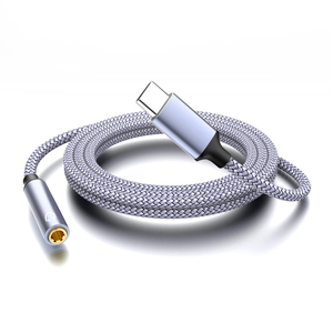 Biểu Tượng Tùy Chỉnh 1M Dac USB C Để 3.5Mm Aux Headphone Adapter Loại C Jack Tai Nghe Cáp Đối Với Huawei Samsung iPad Pro - Product Image 1