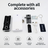 Serrure de placard de luxe robuste avec clavier tactile numérique intelligent antivol, empreinte digitale, carte RFID et application Tuya