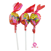 Wholeshape 20g Fruchtgeschmack Pin Pop Bubble Gum Hartbonbon Zweifarbig Runde Form Süßer Lutscher