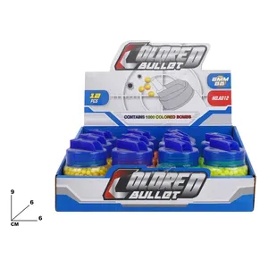 Bolas de Aire Comprimido de Color de 6 mm, 1000 Unidades, 12 Botellas, Munición para Pistola de Juguete - Product Image 1