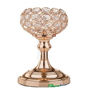 NEW CHRISTMAS DECORATION LUXURY WEDDING DECORATION <b>CANDLE</b> HOLDER GOLD PLATED <b>CRYSTAL</b> <b>CANDLE</b> HOLDER for HOME DECORATION - Product Image 2