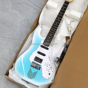 Guitarra Eléctrica Inteligente GALYDA para Principiantes, 6 Cuerdas, Mástil de Arce, Construcción de Madera, con Pastillas S-S-H y Efectos de Sonido Integrados - Product Image 1