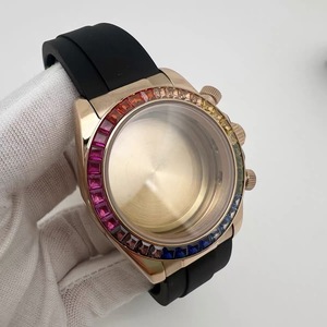 Nuevos Accesorios para Relojes VK63, Juego de Caja de Reloj de Cristal de Color con Correa de Goma, Cristal de Zafiro, Fondo de Caja Cerrado, Compatible con VK63 - Product Image 2