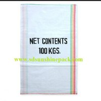 Sac tissé en polypropylène (PP) blanc de haute qualité 25 kg 50 kg, sac en plastique tissé PP 50 kg pour graines, céréales, riz, farine