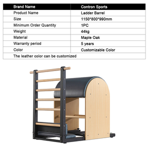 Baril d'escalade Pilates en bois d'érable CONTRON – Écologique, durable, multifonctionnel, réglable – Équipement professionnel – Garantie 5 ans - Product Image 6