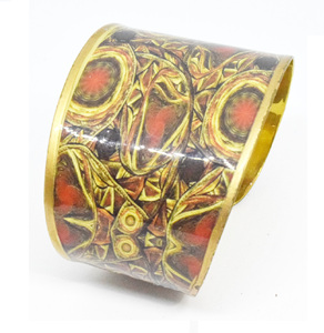 2024 Christmas Sterling Silver Jewelry Sale USA Chunky autumn wedding <b>Bangle</b> 8mm Silver Geometric Multicolor <b>Bangle</b> - Product Image 6
