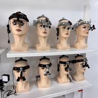 Dental 4X 5X 6X 8X Magnifier Headband Loupe with LED Lamp and Electric Headlight Binocular Surgical Loupes