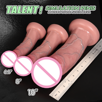 Dildo de Succión Suave con Copa de Succión - Resistente al Agua y Portátil con Sensación Realista para Estimulación Adulta
