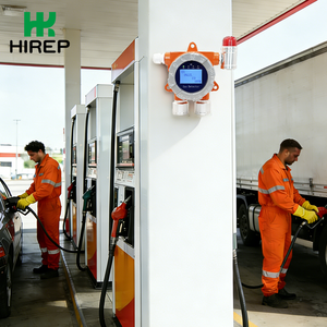 Détecteur <span class=keywords><strong>de</strong></span> gaz fixe CO2 NH3 à écran LCD, vente directe d'usine HIREP, prévention des incendies pour les stations-service - Product Image 1