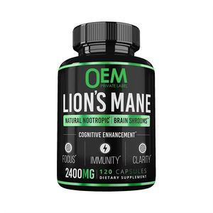 Cápsulas de Melena de León, Suplementos Nootrópicos para el Cerebro y Refuerzo Inmunológico, para la Inmunidad, Energía, Memoria y Concentración, Sin Gluten - Product Image 1