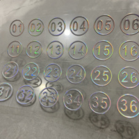 Autocollants de transfert UV 3D personnalisés, étiquettes adhésives imprimées sur mesure, film pelable, forme irrégulière, emballage transparent