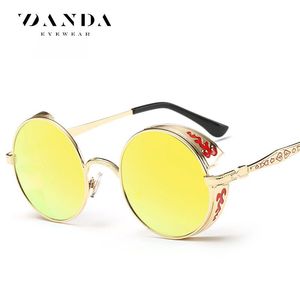 DANDA Round Sunglasses Full Rim <b>Mirror</b> Lenses UV400 Retro Style Unisex Model 881 - Product Image 3