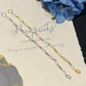 Bracelet baroque pour le corps entier, argent pur S925, bijoux en eau douce avec une forte brillance, nouveaux accessoires de mode - Product Image 1