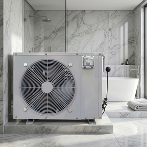 <span class=keywords><strong>Calentador</strong></span> de Agua con Bomba de Calor de Fuente de Aire, <span class=keywords><strong>Solar</strong></span> y Eléctrico, 9kW de Capacidad de Calefacción, Clase de Eficiencia Energética A++, Fácil de Instalar en Exteriores - Product Image 1