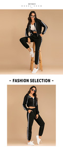 <span class=keywords><strong>S</strong></span> <span class=keywords><strong>M</strong></span> L Xl Giản Dị Ngoài Trời Của Phụ Nữ Dài Tay Áo <span class=keywords><strong>S</strong></span>ọc Giải Trí Velour Dây Kéo lên 2 <span class=keywords><strong>M</strong></span>ảnh Thể Thao Tracksuit Set Sweatsuit Với Túi - Product Image 4