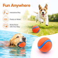 Balle de jeu pour chien en caoutchouc durable et écologique - Jouet flottant à mâcher avec personnalisation et emballage OPP