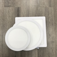 Plafonnier LED moderne ultra-fin rond et carré 3W 6W 9W 12W 15W, éclairage intérieur, lampe LED, panneau lumineux LED pour bureau